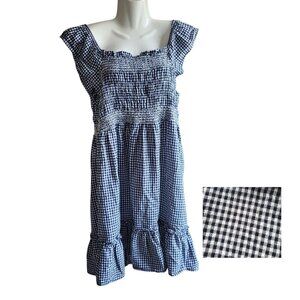 Terra & Sky Navy Blue/White Sleeveless Dress Size 1X
